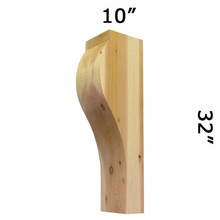 Wood Corbel 33T10 Handcrafted by Timber Build