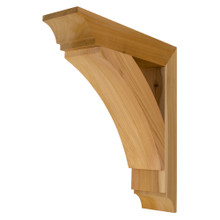 Cedar Bracket 03T5 — front view | Timber Build