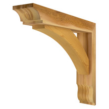 Cedar Bracket 10T16 — front view | Timber Build