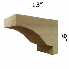 Wood Corbel 23T9 Handcrafted by Timber Build