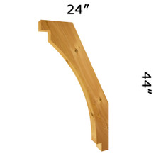 Cedar Knee Brace 67T10 — Western Red Cedar | Timber Build