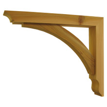 Cedar Bracket 10T19 — product photo on white background | Timber Build