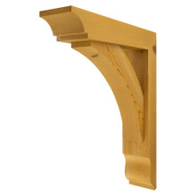Cedar Bracket 10T25 — front view | Timber Build
