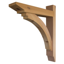 Cedar Bracket 113T35 — front view | Timber Build