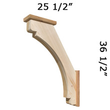 Cedar Knee Brace 63T14SBP — Western Red Cedar | Timber Build