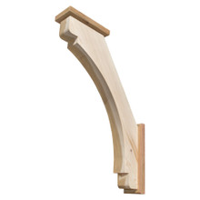 Cedar Knee Brace 63T14SBP — front view | Timber Build