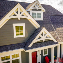 Cedar Gable Bracket 45T96 — installed on front porch | Timber Build