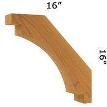 Cedar Knee Brace 67TD11 — Western Red Cedar | Timber Build