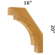 Cedar Knee Brace 67T13 — Western Red Cedar | Timber Build
