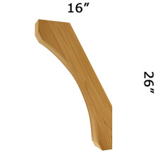 Cedar Knee Brace 72T5 — Western Red Cedar | Timber Build