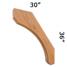 Cedar Knee Brace 72T9 — Western Red Cedar | Timber Build