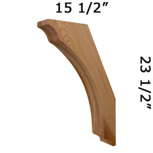 Cedar Knee Brace 64T3 — Western Red Cedar | Timber Build