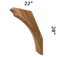 Cedar Knee Brace 64T4 — Western Red Cedar | Timber Build