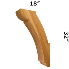Cedar Knee Brace 65T7 — Western Red Cedar | Timber Build