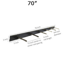 Floating Mantel Bracket 3x70 — product photo | Timber Build