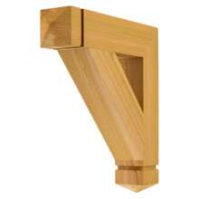 Cedar Bracket 01T7 — front view | Timber Build