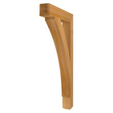 Cedar Bracket 13T18 — front view | Timber Build