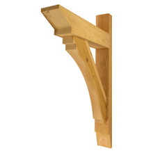 Cedar Bracket 113T12 — front view | Timber Build