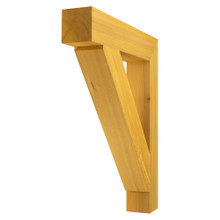 Cedar Bracket 18T13 — front view | Timber Build