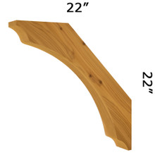 Cedar Knee Brace 64T6 — Western Red Cedar | Timber Build