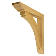 Cedar Bracket 14T7 — front view | Timber Build