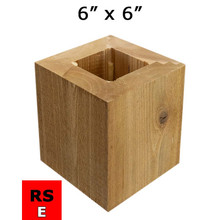 6x6 Engineered Column - Western Red Cedar - Rough Sawn