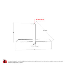 Cedar Gable Bracket 42T72 — dimensional sketch | Timber Build