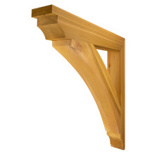 Cedar Bracket 16T6 — front view | Timber Build