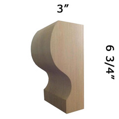 Wood Corbel 25T1 Crafted By ProWoodMarket