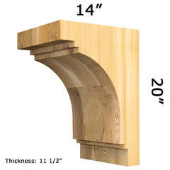 Wooden Corbel 30T12 Crafted By ProWoodMarket