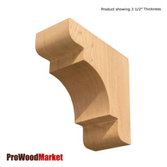 Wood Corbel 31T3S Crafted By ProWoodMarket