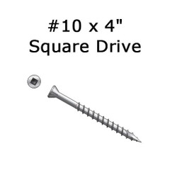 Stainless Steel #10 x 4 Screw Crafted By