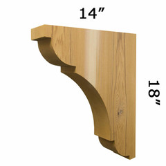 Wood Corbel 21T8 Crafted By ProWoodMarket