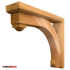 Wood Bracket 116T6 Crafted By ProWoodMarket