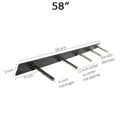 Floating Mantel Bracket 58"