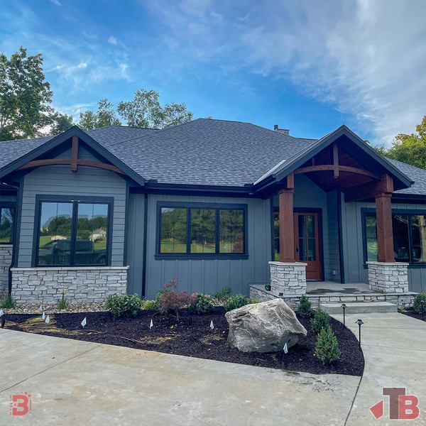 Cedar Gable Bracket 40T96 — front gable accent detail | Timber Build