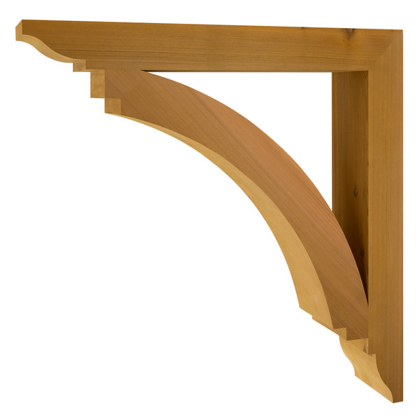 Cedar Bracket 14T9 — product photo on white background | Timber Build