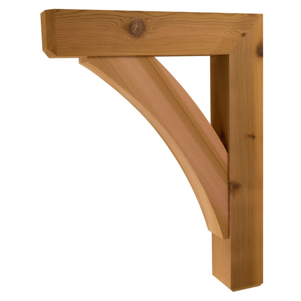 Cedar Bracket 13T5 — product photo on white background | Timber Build
