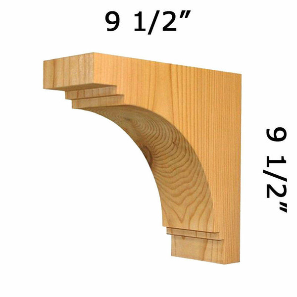 Wood Corbel 30T3 Handcrafted by Timber Build