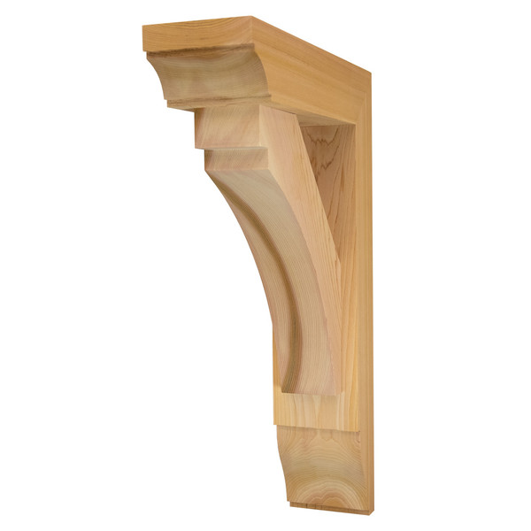 Cedar Bracket 02T7 — front view | Timber Build