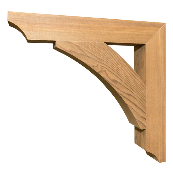 Cedar Bracket 04T8 — product photo on white background | Timber Build