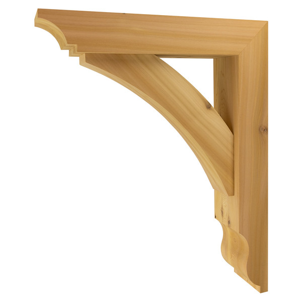 Cedar Bracket 10T14 — product photo on white background | Timber Build