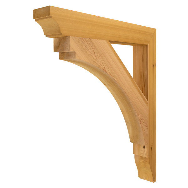 Cedar Bracket 02T20 — front view | Timber Build