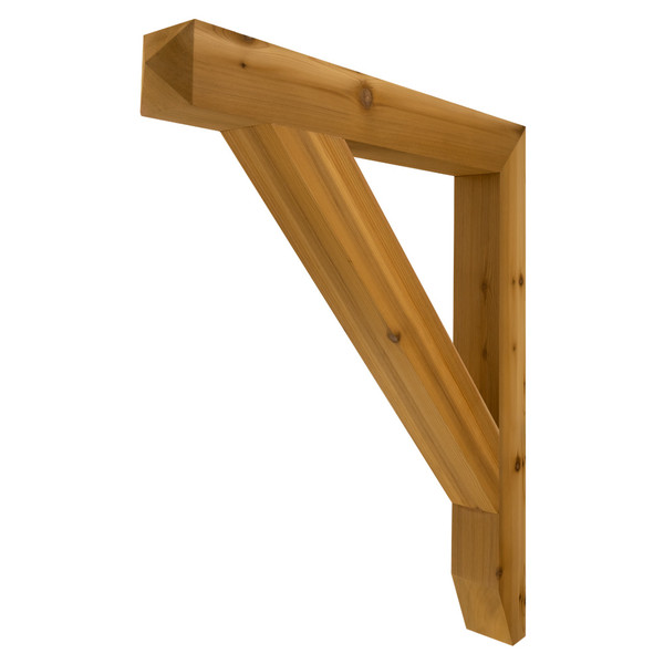 Cedar Bracket 17T10 — front view | Timber Build