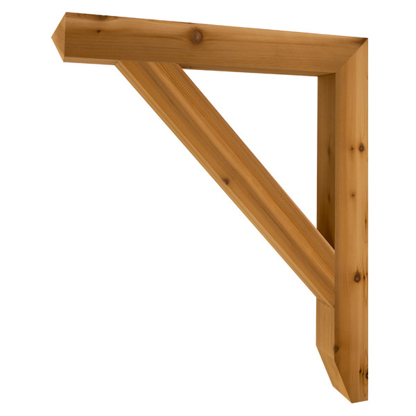 Cedar Bracket 17T10 — product photo on white background | Timber Build