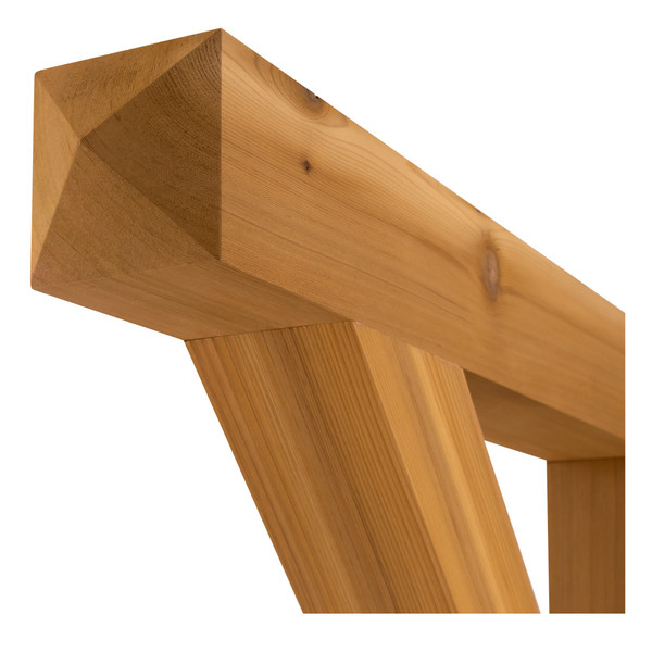 Cedar Bracket 17T10 — top carving detail | Timber Build