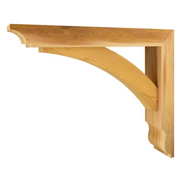 Cedar Bracket 10T16 — product photo on white background | Timber Build
