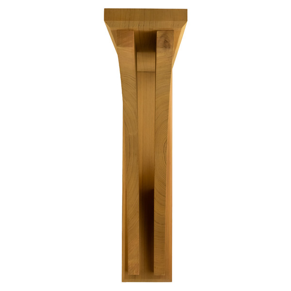 Cedar Bracket 12T16 — alternate front view | Timber Build