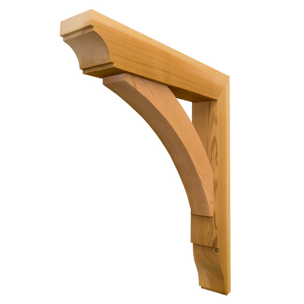 Cedar Bracket 02T1 — front view | Timber Build