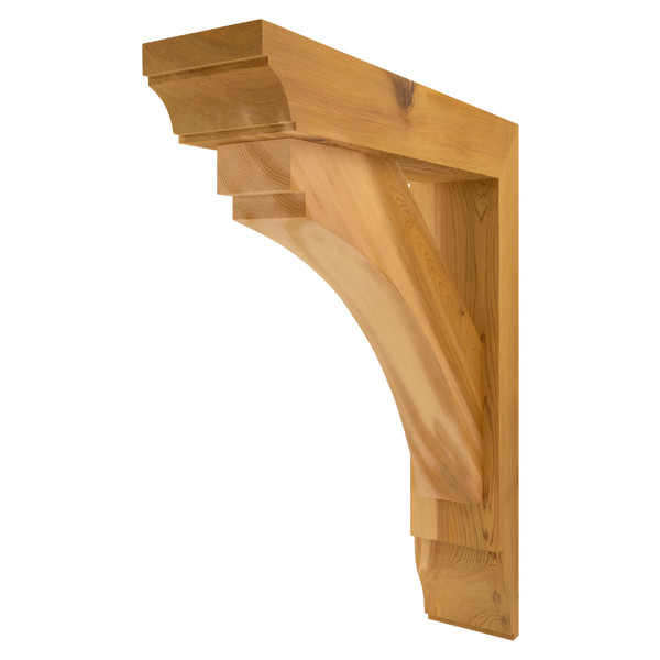 Cedar Bracket 02T27 — front view | Timber Build